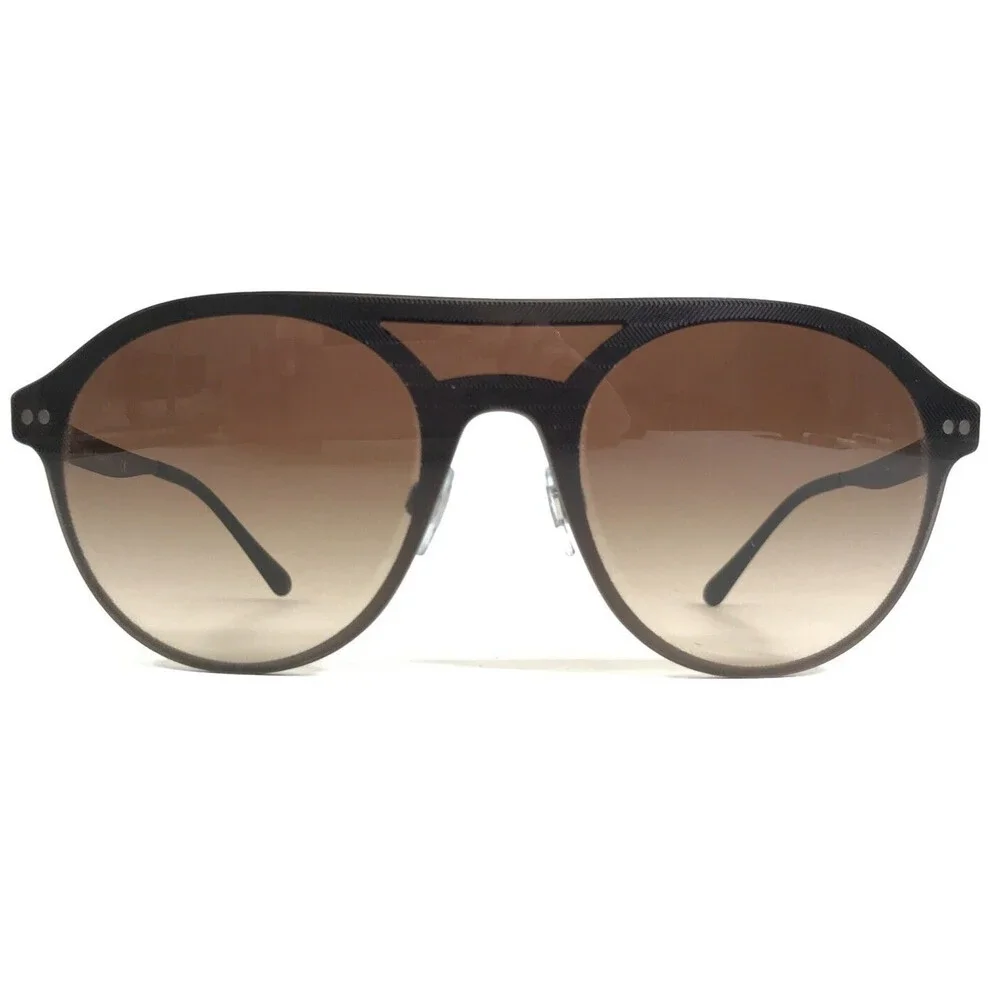 Giorgio Armani Sunglasses AR 6078 3006/13 Brown Round Frames with Brown Lenses